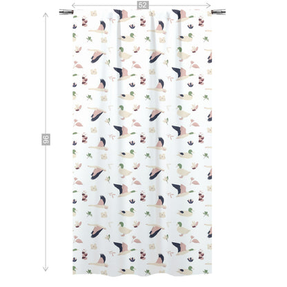 Duck Curtain, Single Panel, Modern nursery decor