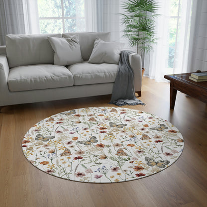 Wildflower nursery decor, Butterfly rug, Butterfly garden