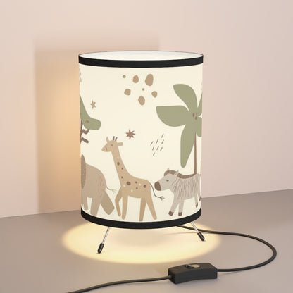 Safari Animals Lamp, Jungle Nursery Decor - Modern Safari