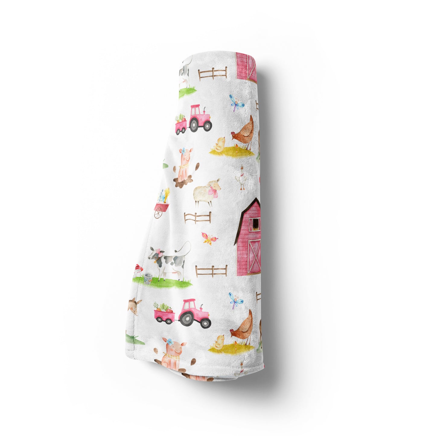 Farm girl blanket, Girl Farm Nursery Bedding - Farm Sweet Farm