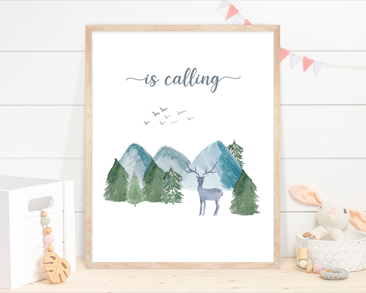 Adventure is calling Wall Art, Camping Nursery Prints set of 3