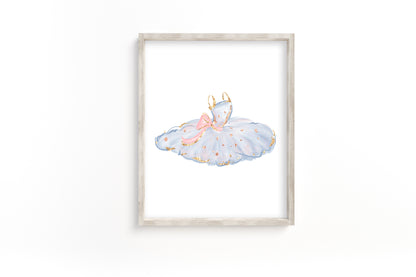 3 PRINTABLE Ballerina  Wall Art, Ballet Nursery Prints - Sweet Ballet