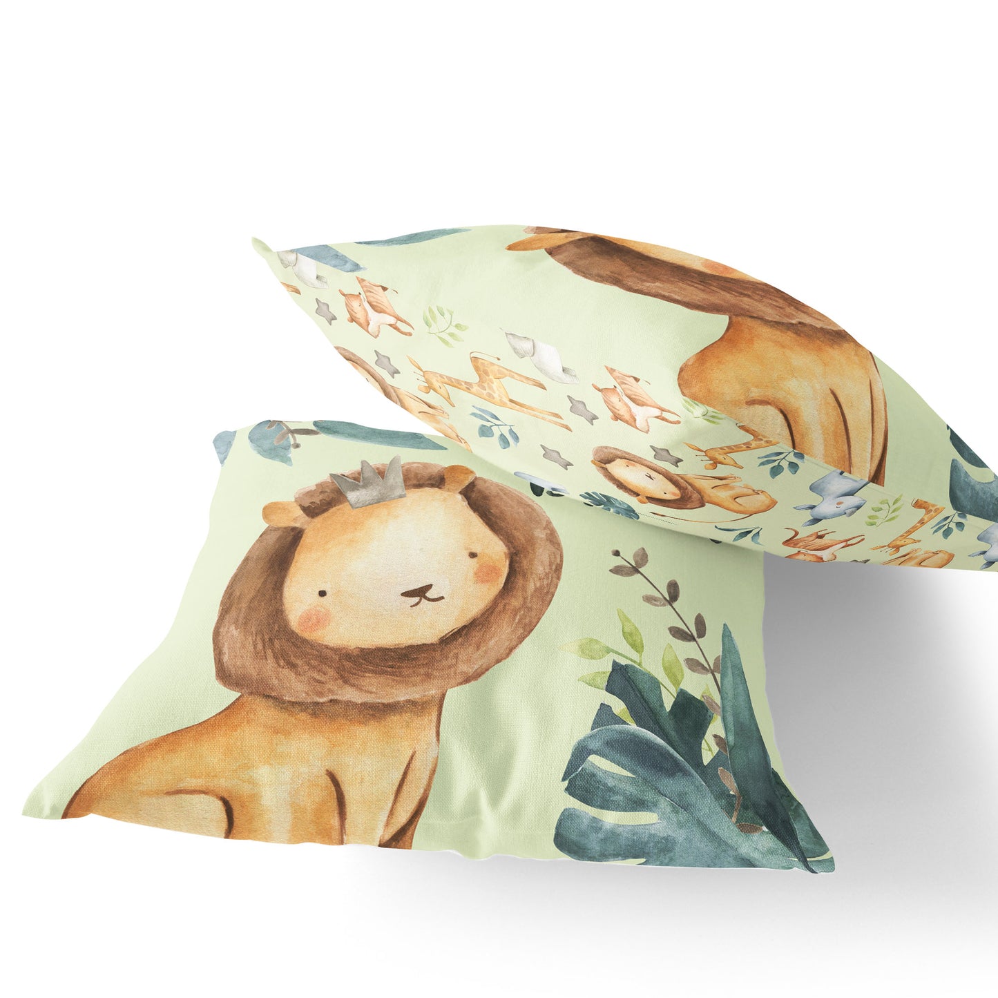 Be Brave Lion Pillow, Safari Nursery Decor - Baby Africa