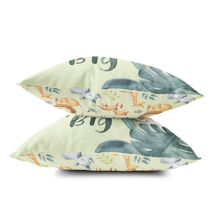 Dream Big Elephant Pillow, Safari Nursery Decor - Baby Africa