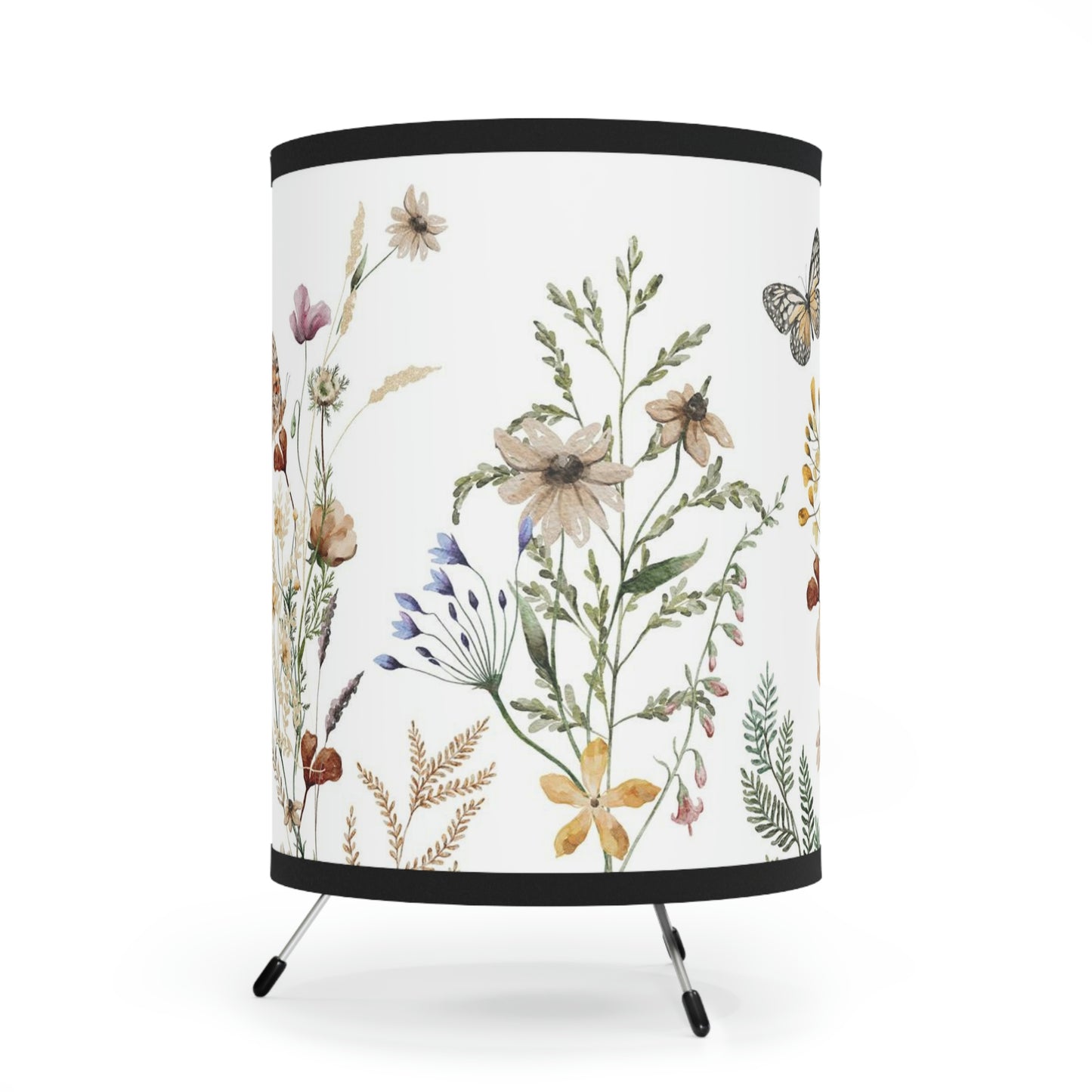 Wildflower lamp, Wildflower nursery decor - Butterfly Garden