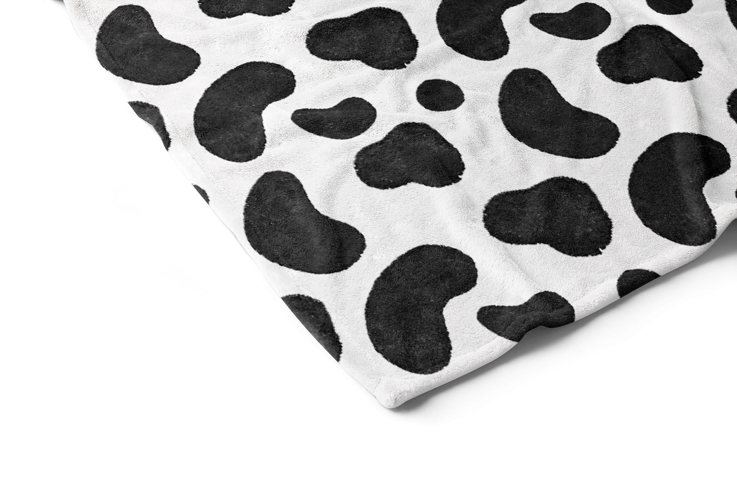 Cow Print Minky Blanket, Farm Nursery Bedding - Morgans Farm