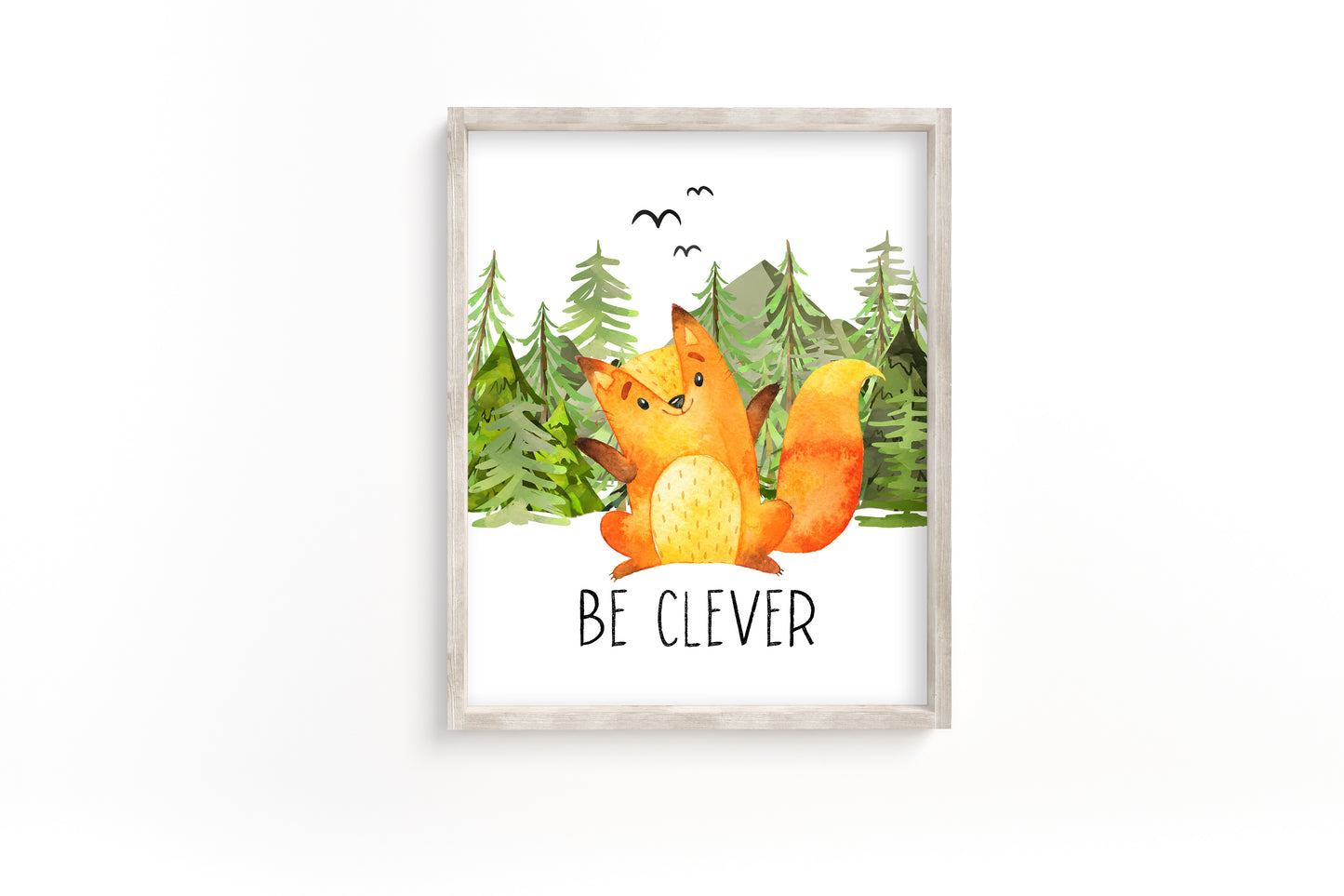 Set 6 PRINTABLE Woodland Wall Art, Woodland Nursery Prints