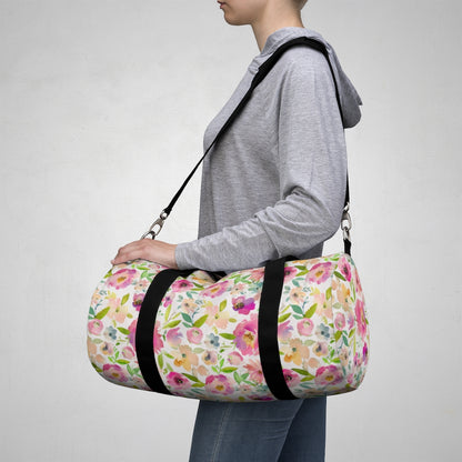 Floral Duffel Bag, Floral Overnight Bag - Spring Bloom