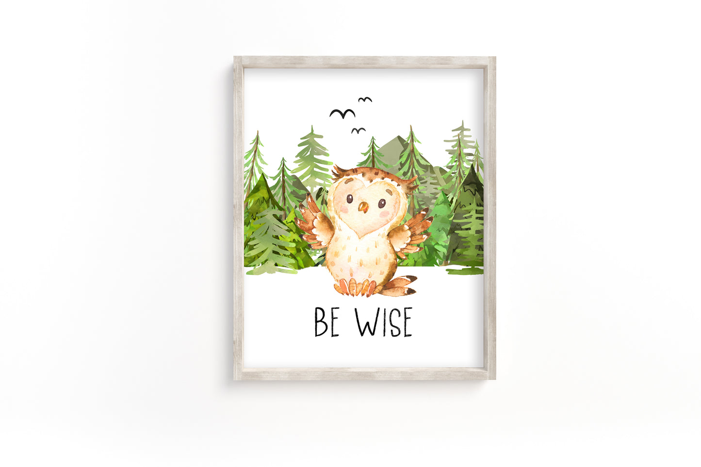 Set 6 PRINTABLE Woodland Wall Art, Woodland Nursery Prints