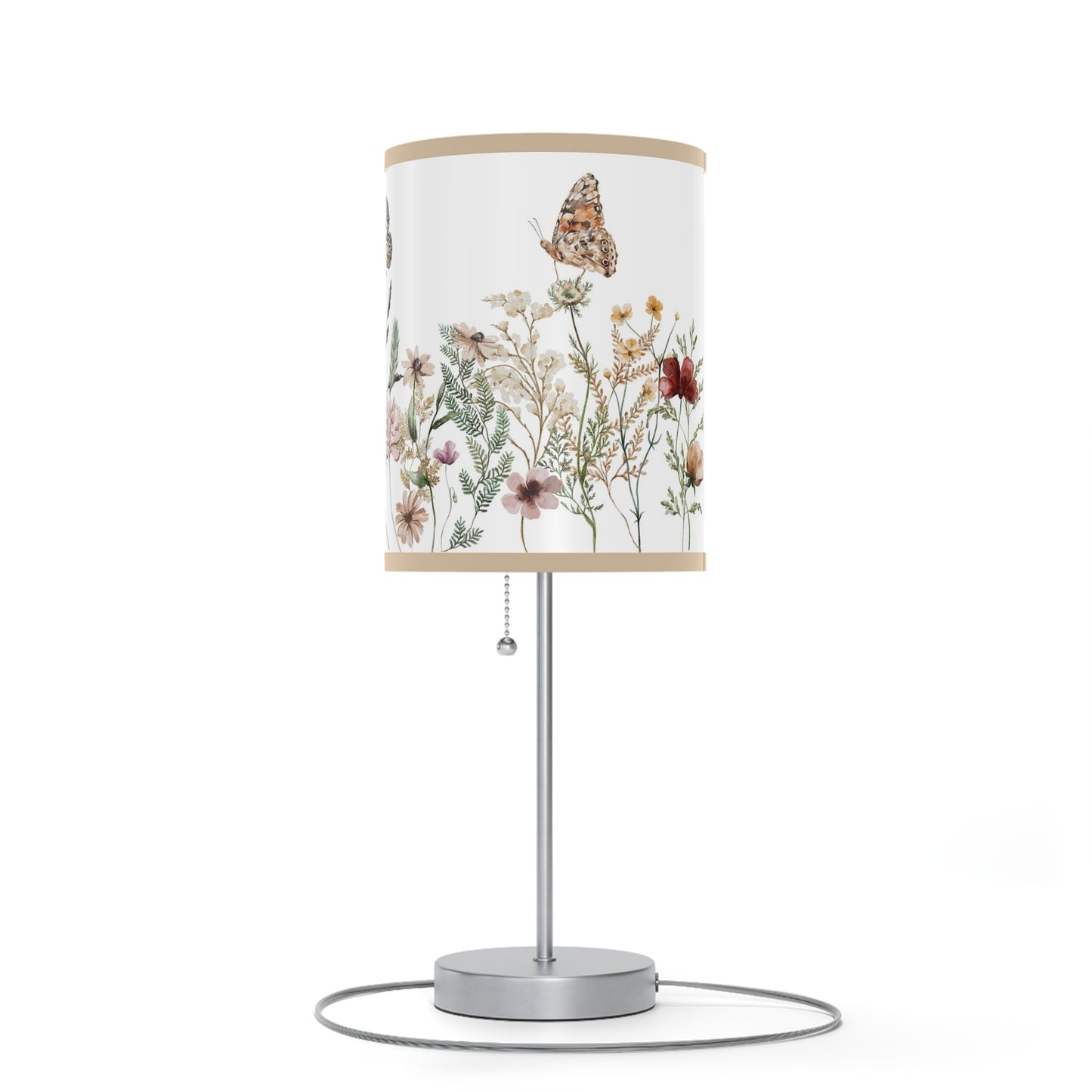 Wildflowers table lamp, Butterfly nursery decor - Butterfly Garden