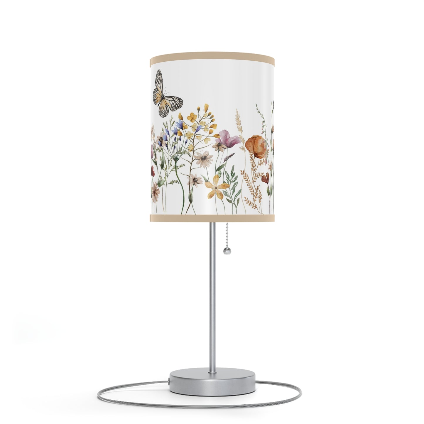 Wildflowers table lamp, Butterfly nursery decor - Butterfly Garden