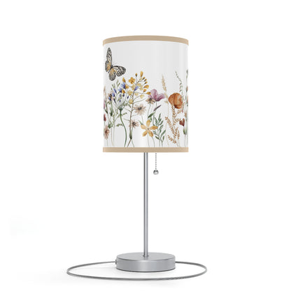 Wildflowers table lamp, Butterfly nursery decor - Butterfly Garden