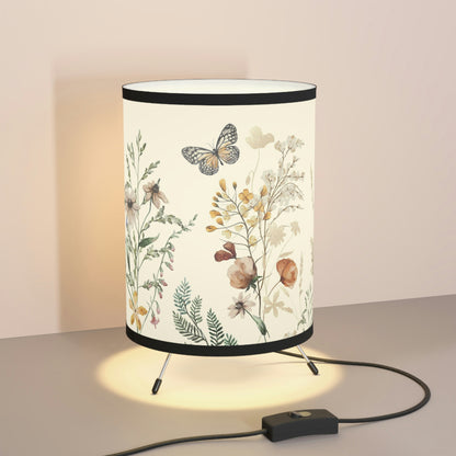 Wildflower lamp, Wildflower nursery decor - Butterfly Garden