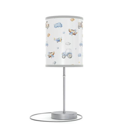 Transport Vehicles Lamp, Transportation nursery decor - Blue Transportation