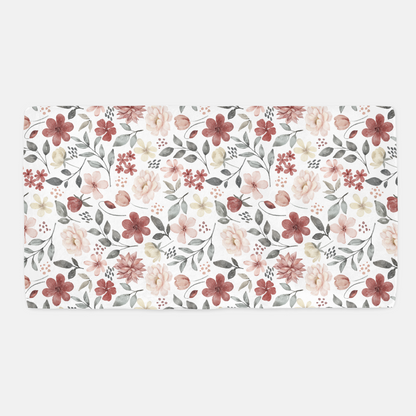 Peonies Crib Sheet, Floral Nursery Bedding- Peonies Garden