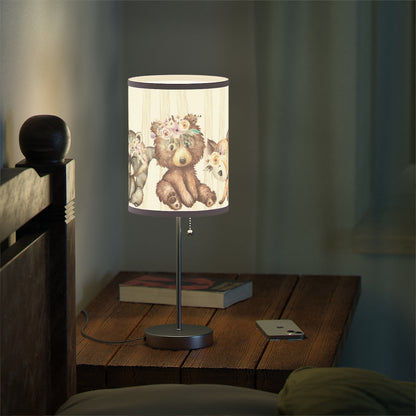 Woodland Animals table lamp, Woodland Nursery Decor - Forest Friends