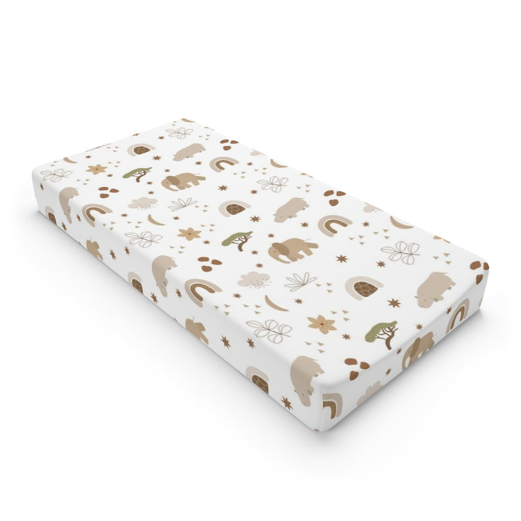 Safari Changing Pad Cover, Jungle nursery decor - Modern Safari