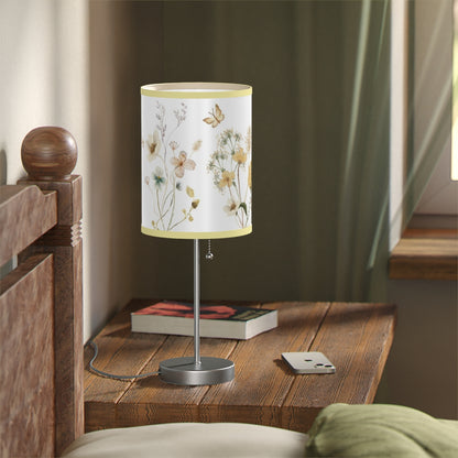 Wildflower Lamp, Wild flowers Nursery decor - Mustard Wildflowers