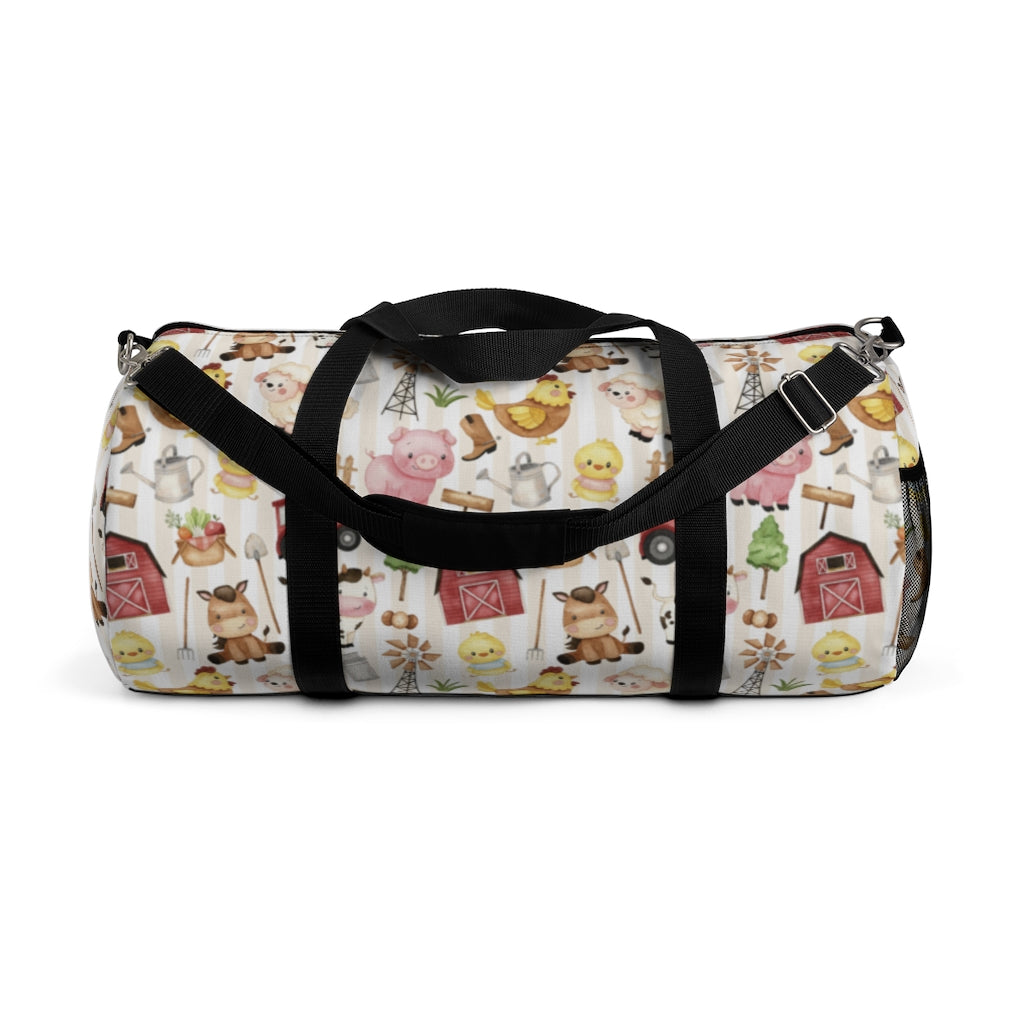 Farm Animals Duffel Bag, Neutral Overnight Bag - Morgan's Farm