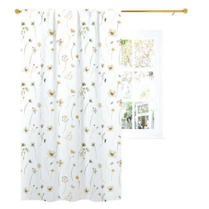 Wildflower curtains, Wild Flowers Nursery Decor - Mustard Wildflowers