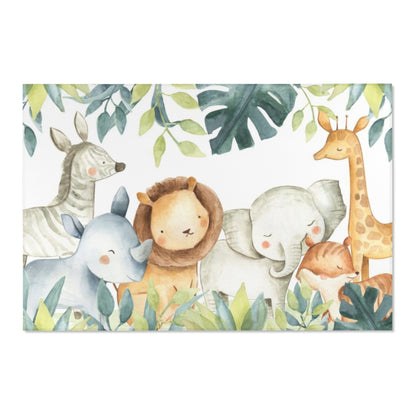 Safari nursery rug, Jungle nursery Decor - Baby Africa