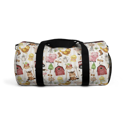 Farm Animals Duffel Bag, Neutral Overnight Bag - Morgan's Farm