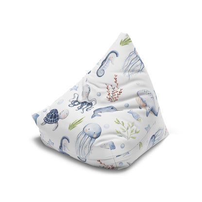 Under the sea Bean Bag Chair Cover, Ocean Animals Kids room decor - Little Ocean