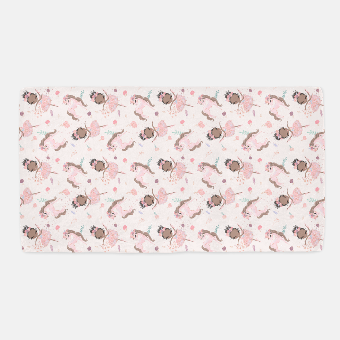 Ballerina Minky Crib Sheet, Ballet Nursery Bedding- Sweet Ballet