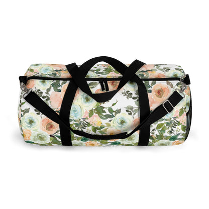 Floral Hospital Bag, Girl Overnight Bag - Peach Mint Garden