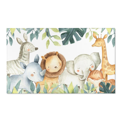 Safari nursery rug, Jungle nursery Decor - Baby Africa