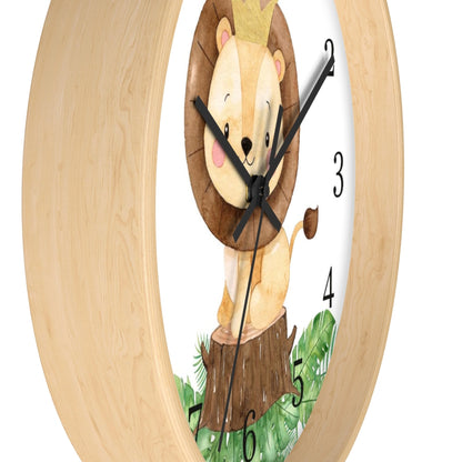 Lion clock, Safari Nursery decor - Safari Explorer