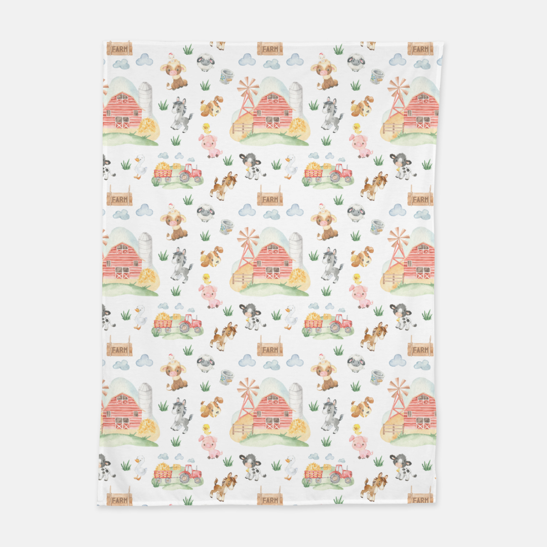 Farm Baby Swaddle Set, Farm Hospital Baby Blanket - Farm Babies