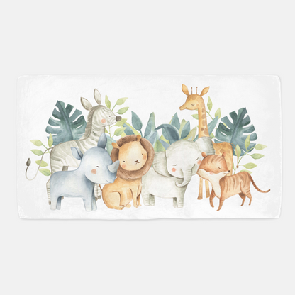 Safari Animals Crib Sheet, Jungle Nursery Bedding - Baby Africa