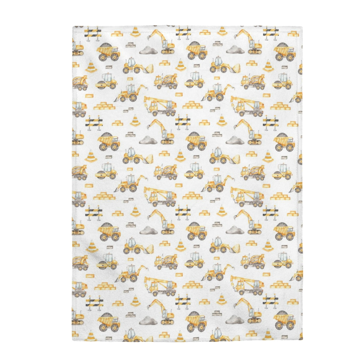 Construction baby blanket, Construction nursery bedding - Under Construction