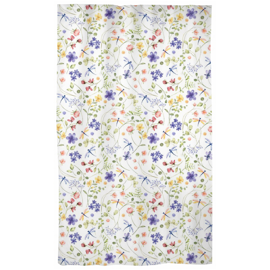 Wildflowers Curtains, Floral nursery decor