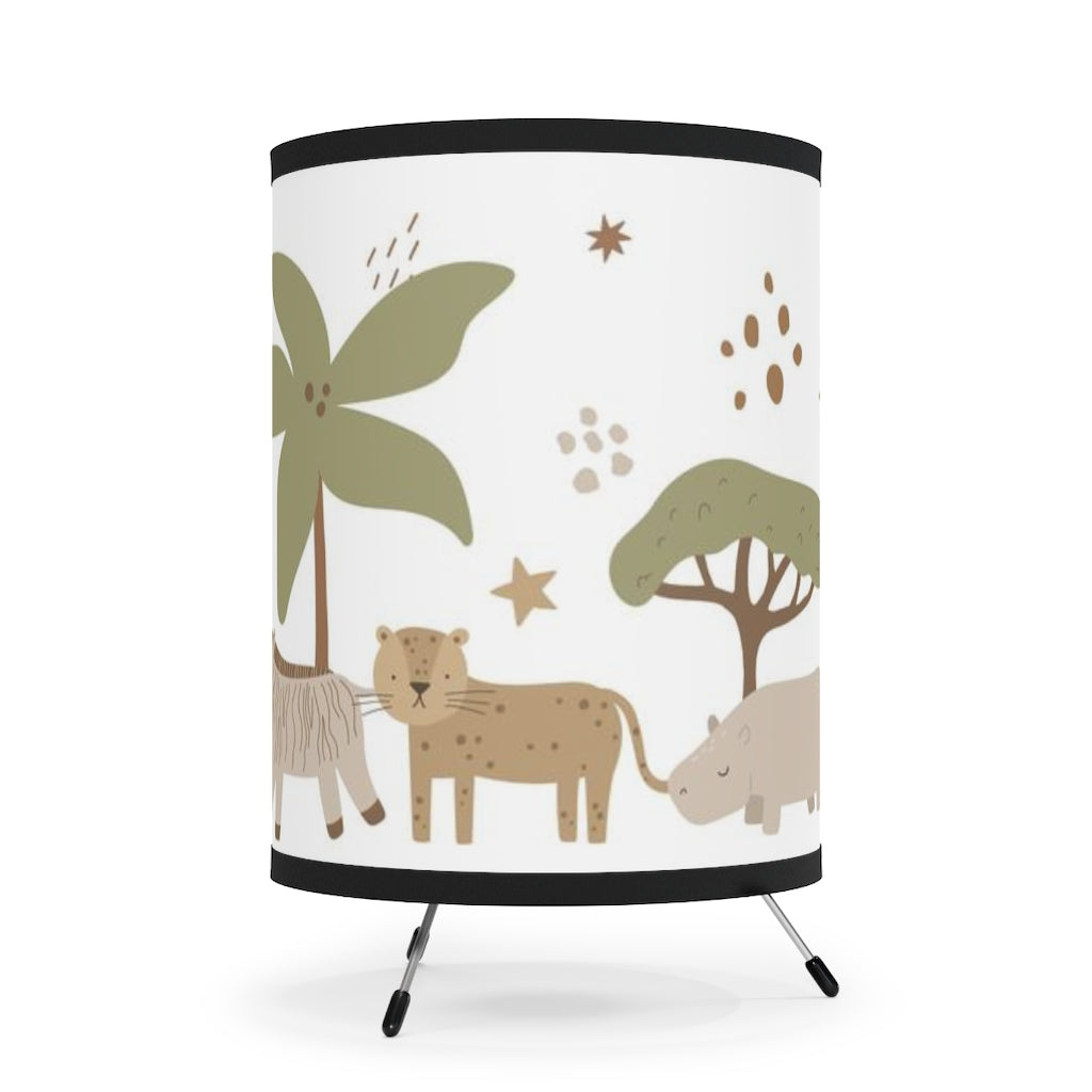 Safari Animals Lamp, Jungle Nursery Decor - Modern Safari