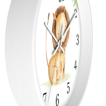 Lion Kids wall clock | Jungle nursery décor - Baby Africa