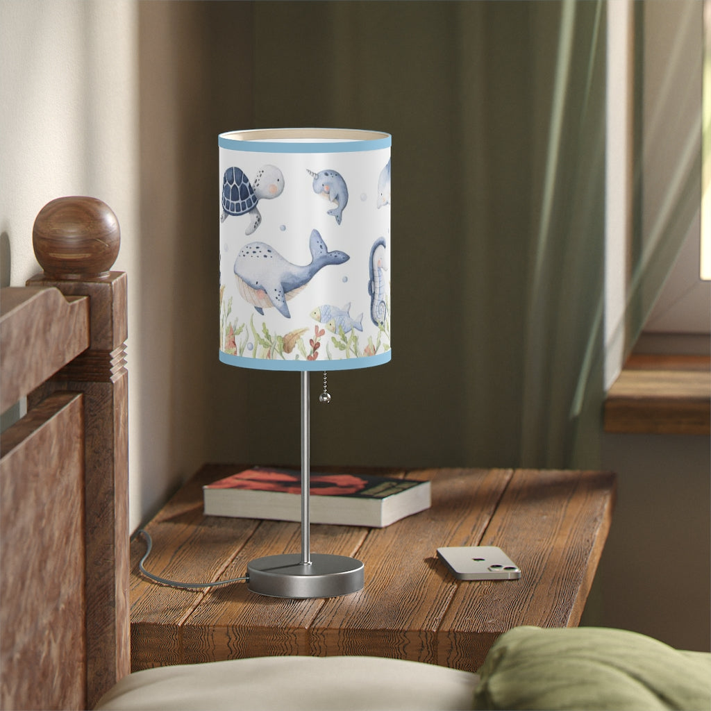 Under the Sea Lamp, Ocean Animals Nursery Lamp - Little Ocean