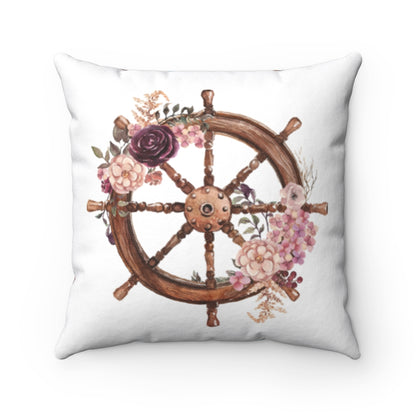 Helm Pillow, Nautical Nursery Decor - Nautical Bloom