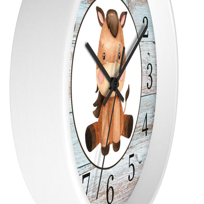 Horse Kids wall clock | Farm Nursery Decor