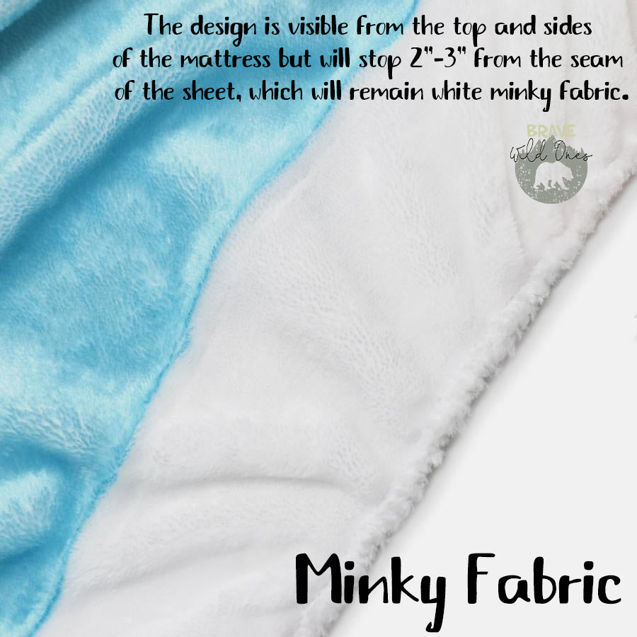 Sweet Dreams Little One Sheep Minky Crib Sheet, Farm Nursery Bedding - Farm Babies