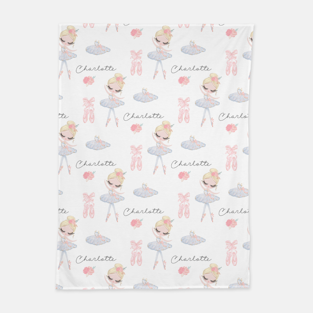 Ballerina Swaddle Set 3, Ballet Hospital receiving blanket - Sweet Ballet