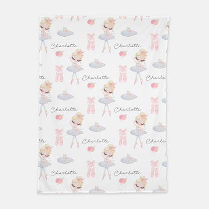 Ballerina Swaddle Set 3, Ballet Hospital receiving blanket - Sweet Ballet