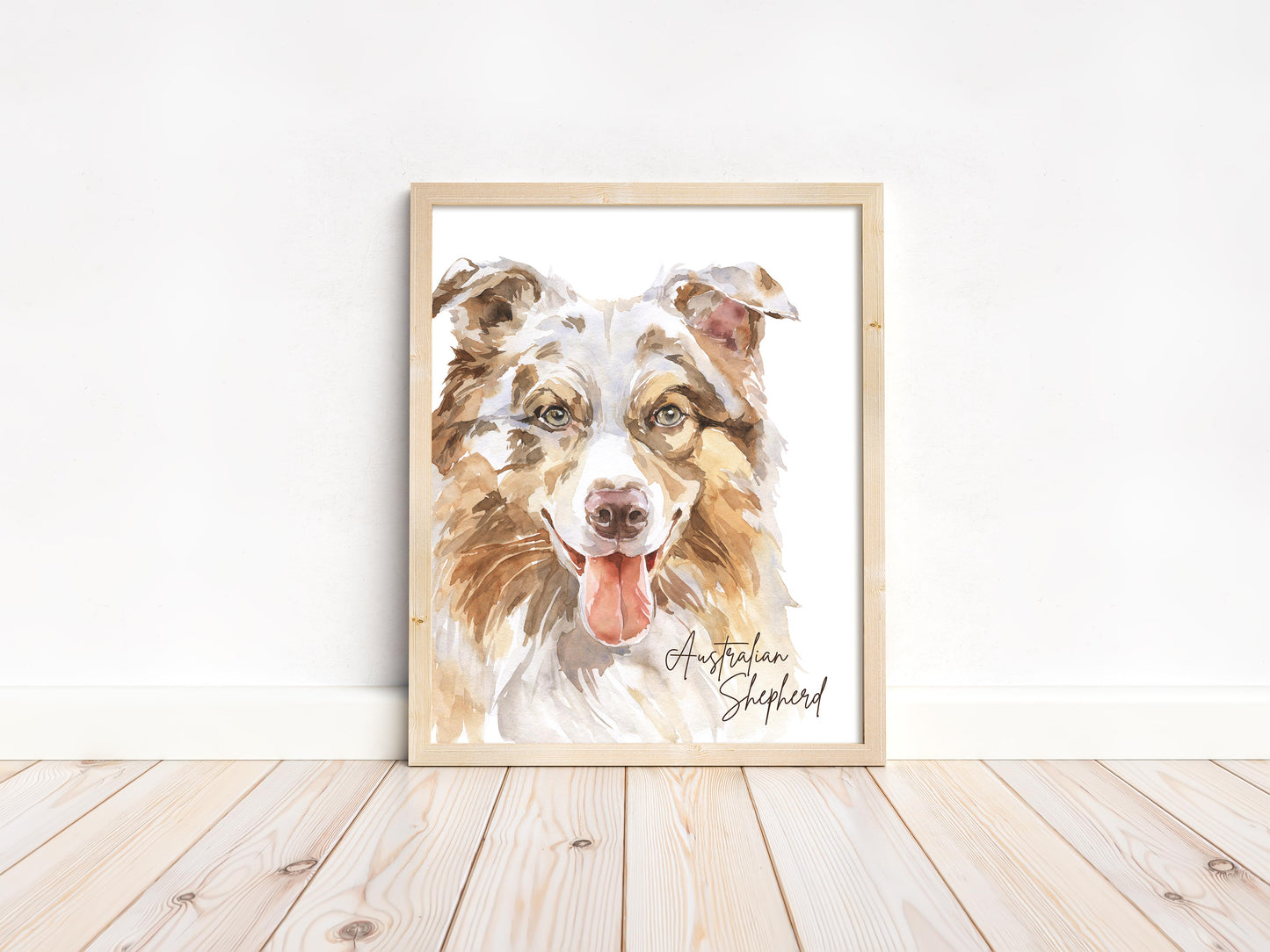 Australian Shepherd, PRINTABLE Dog Wall Art, Animal Nursery Print