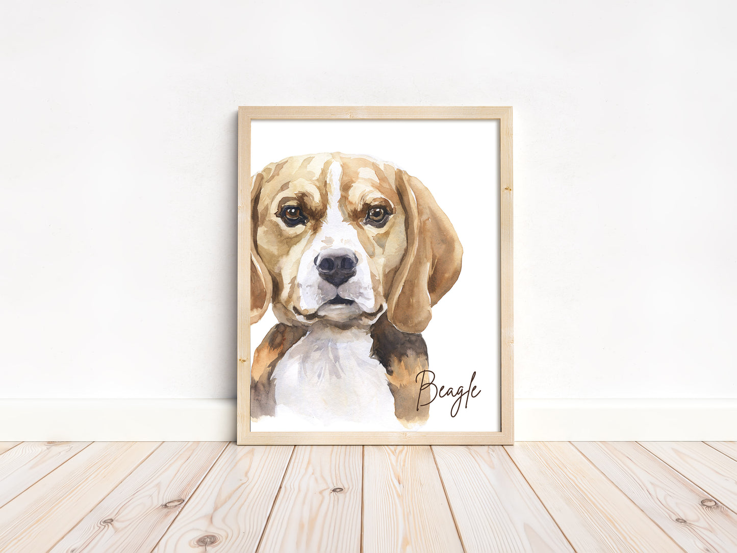 Beagle Dog PRINTABLE Puppy Wall Art, Dog Nursery Print