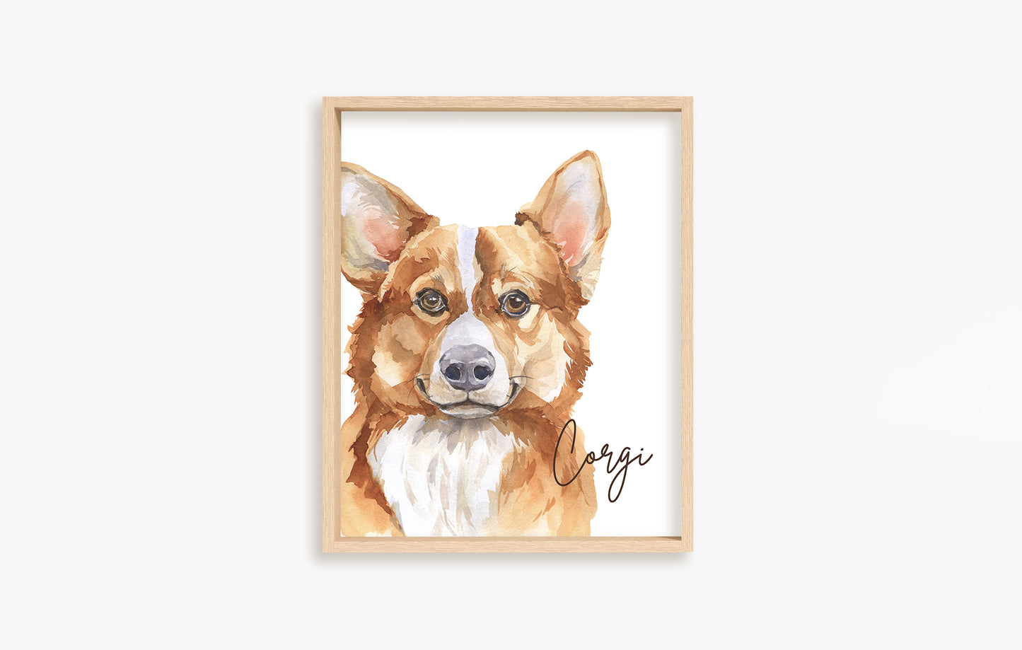 Corgi Dog Wall Art, Dog Nursery Print