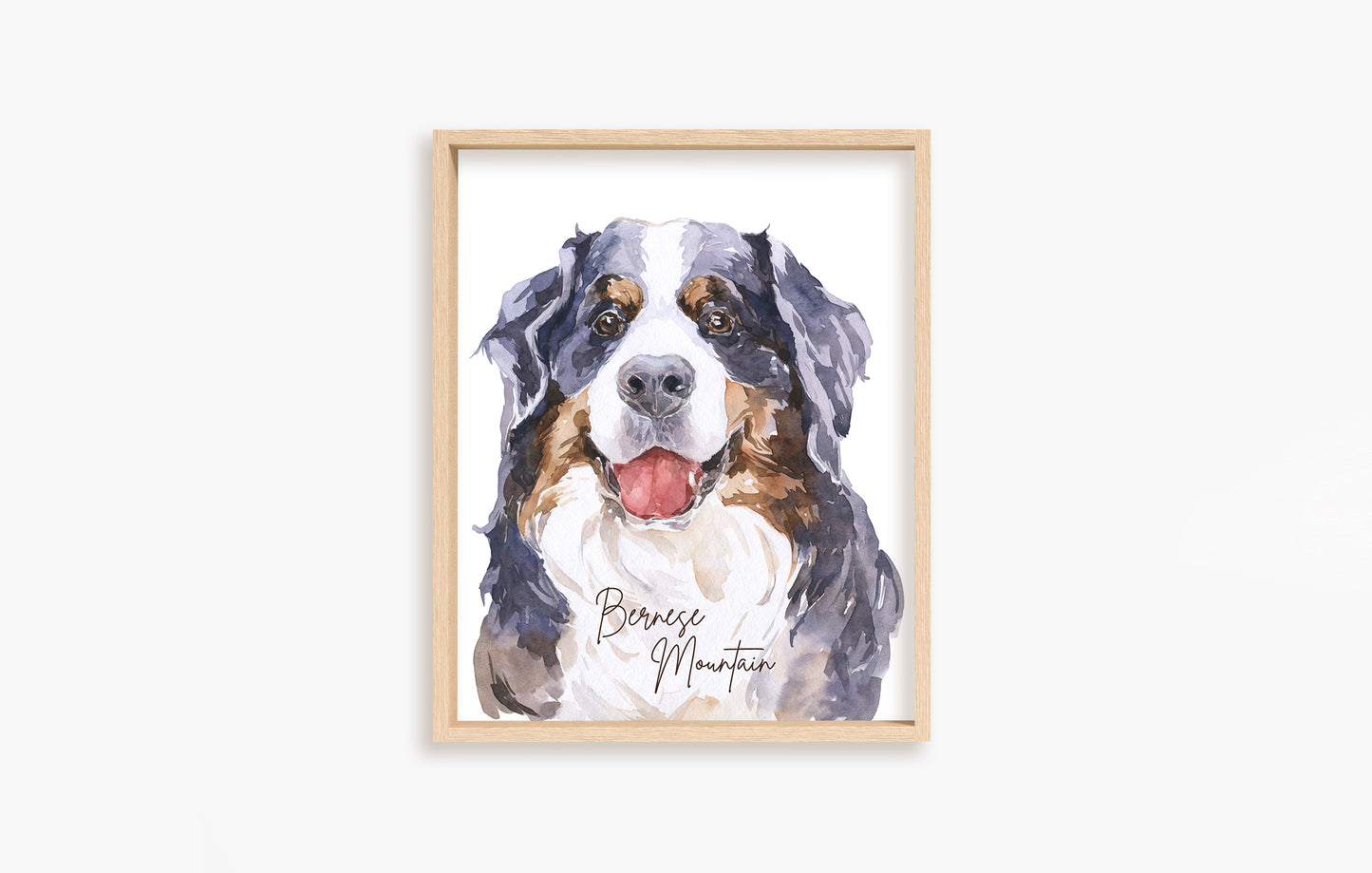 Bernese Mountain Dog PRINTABLE Puppy Wall Art, Dog Nursery Print