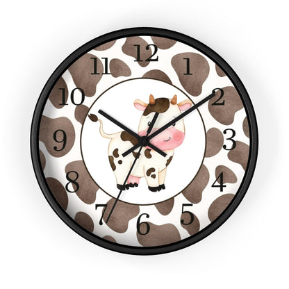 Cow Kids Wall Clock | Farm Nursery Decor