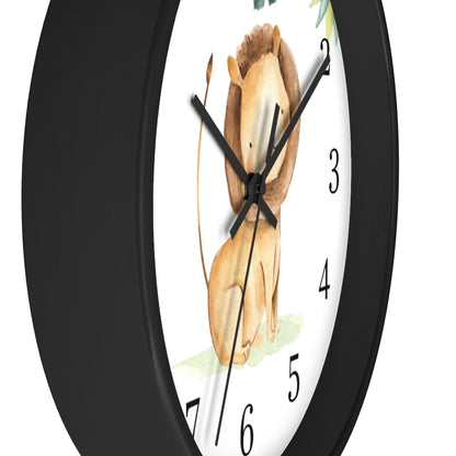 Lion Kids wall clock | Jungle nursery décor - Baby Africa