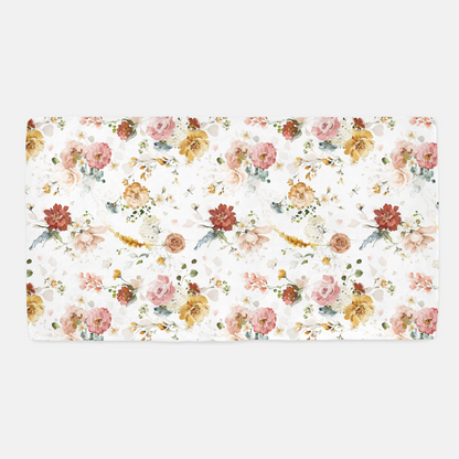 Floral Garden Crib Sheet, Wildflowers Nursery Bedding- Vintage Garden